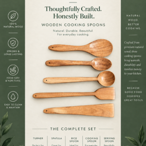 ORYN CASA Wooden Cooking Spoons